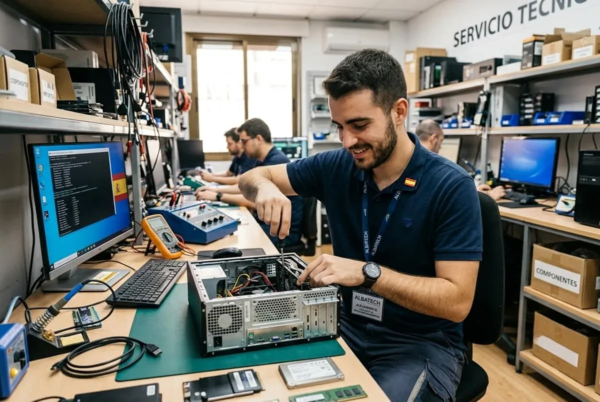 Servicio técnico y soporte TI empresarial